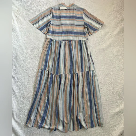 NWT Anthropologie The Kallie Flowy Maxi Dress - Picture 7 of 10